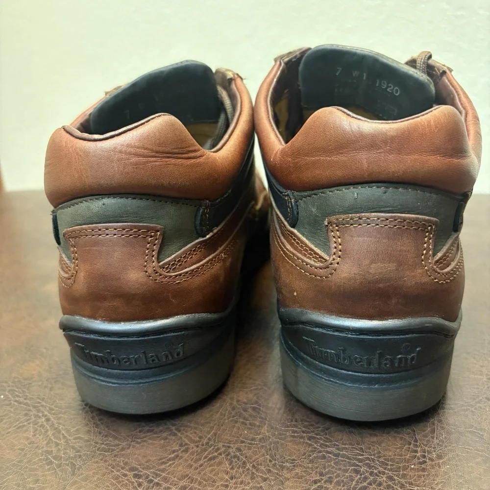 Vintage 2003 Timberland Heritage Moc Toe Mid GORE-TEX Boots Men's 7 W 37042 GTX